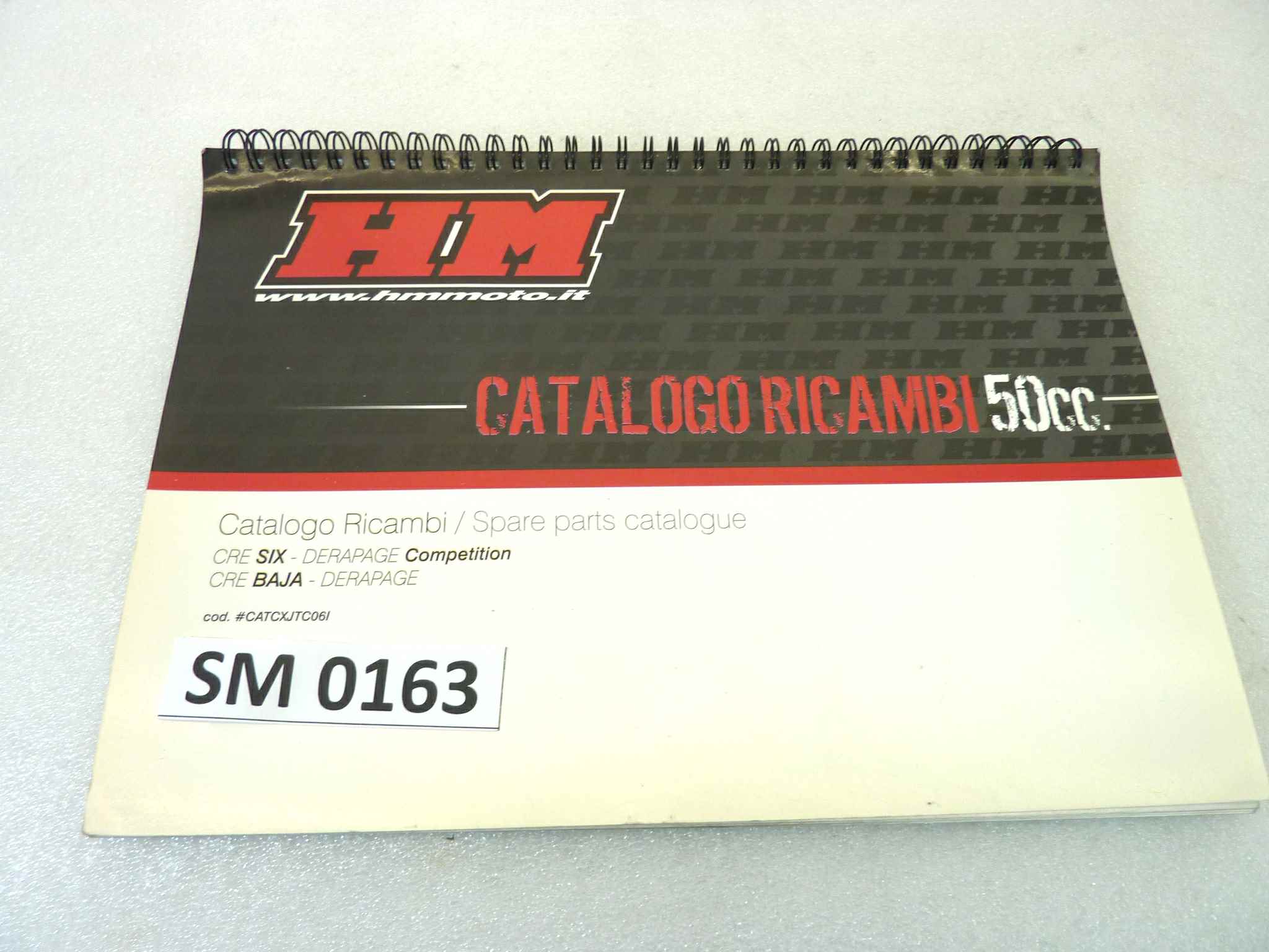 Catalogo parti ricambio Honda CRE SIX Baja Derapage ricambi ORIGINALE ita Parts Catalog dim 30 x 21 cm