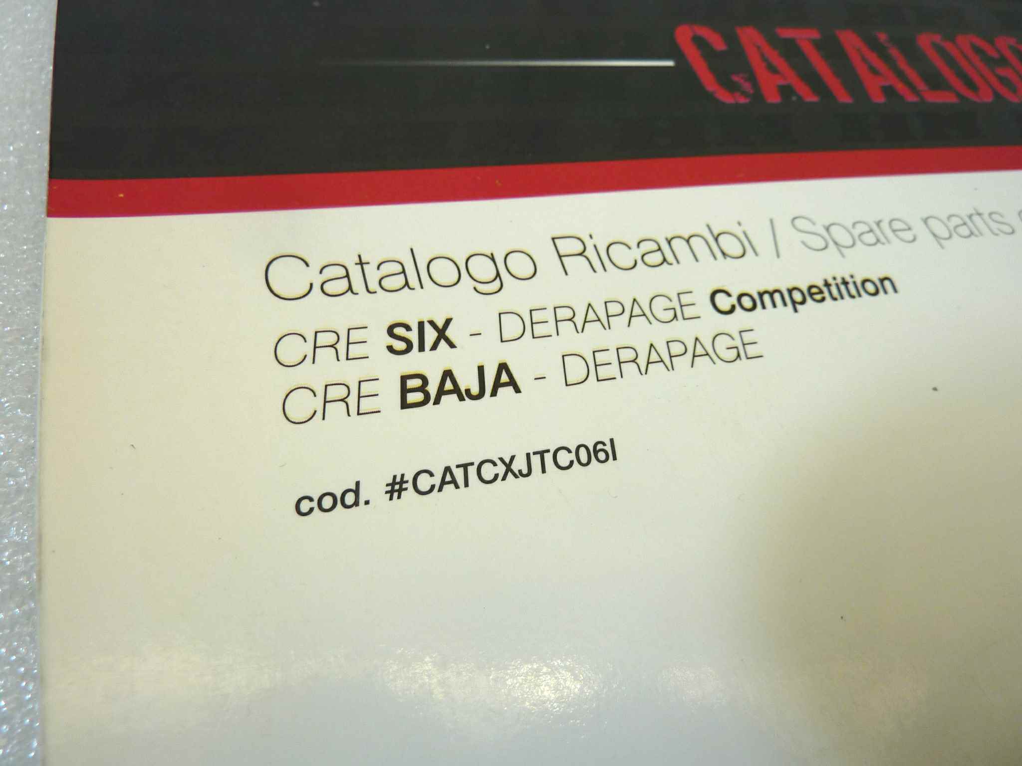 Catalogo parti ricambio Honda CRE SIX Baja Derapage ricambi ORIGINALE ita Parts Catalog dim 30 x 21 cm - immagine 3