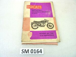 Libretto uso e manutenzione Ducati Monoalbero 250 350 5V manuale utente ORIGINALE ita dim 21 x 15 cm