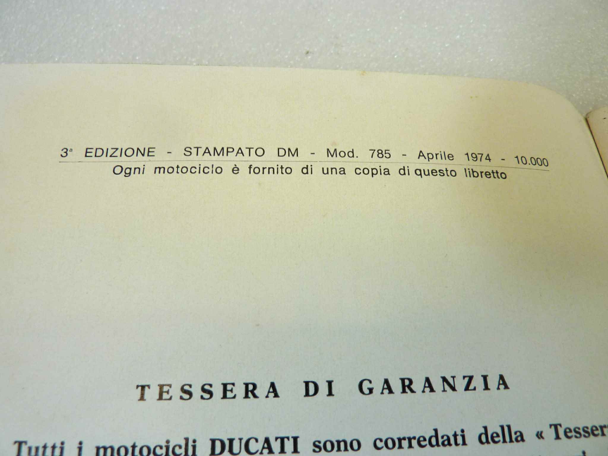 Libretto uso e manutenzione Ducati Monocilindrici 250 350 450 5V manuale utente ORIGINALE ita dim 21 x 15 cm - immagine 5