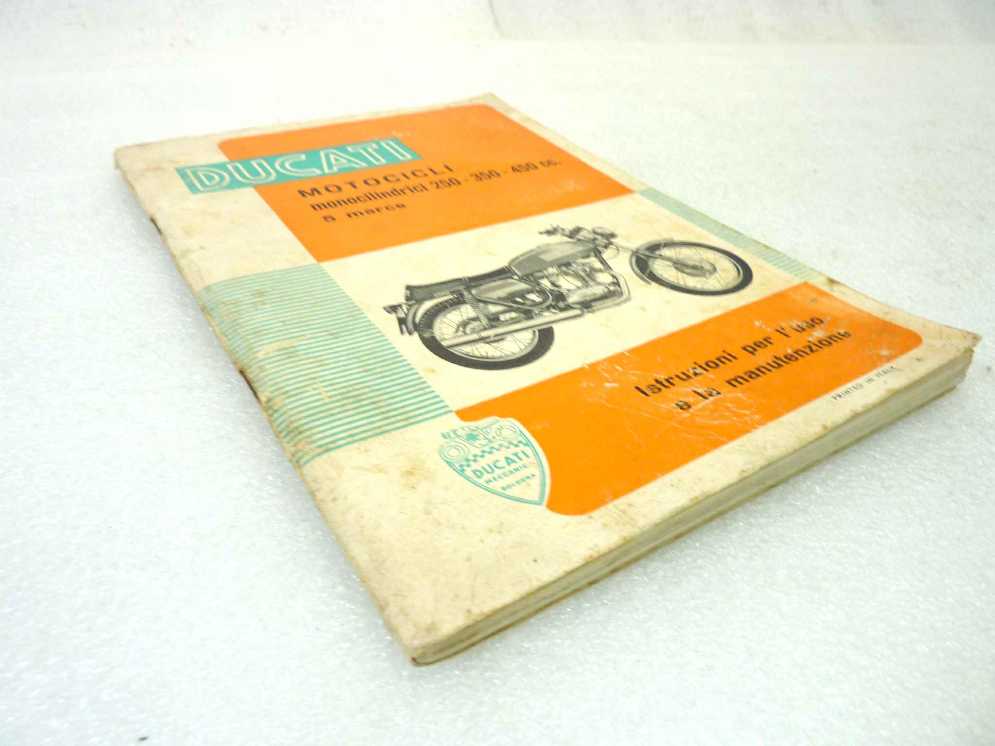 Libretto uso e manutenzione Ducati Monocilindrici 250 350 450 5V manuale utente ORIGINALE ita dim 21 x 15 cm - immagine 7