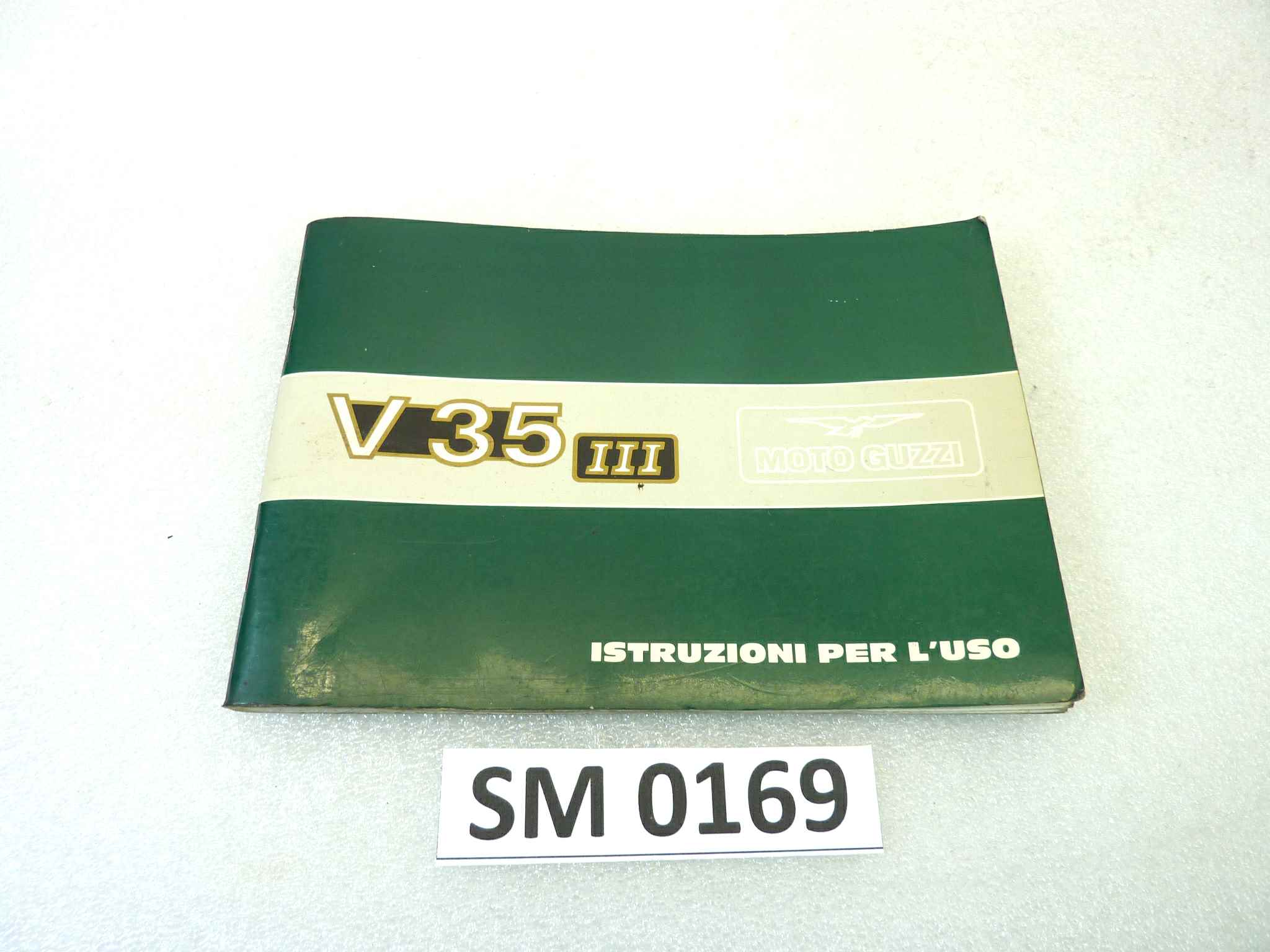 Libretto uso e manutenzione Guzzi V35 III manuale utente ORIGINALE ita dim 12 x 18 cm