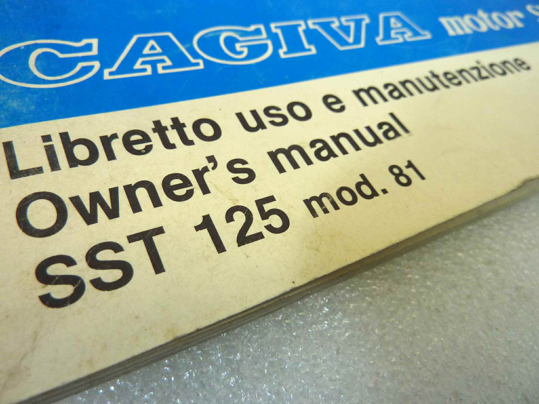Libretto uso e manutenzione Cagiva AMF SST 125 Mod81 manuale utente ORIGINALE ita eng dim 21,5 x 14,5 cm - immagine 4