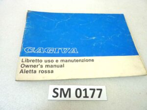 Libretto uso e manutenzione Cagiva AMF Aletta Rossa manuale utente ORIGINALE ita eng dim 21,5 x 14,5 cm