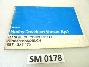 Libretto uso e manutenzione Cagiva AMF SST SXT 125 manuale utente ORIGINALE fra ger dim 21,5 x 14,5 cm