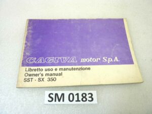 Libretto uso e manutenzione Cagiva AMF SST SX 350 manuale utente ORIGINALE ita eng dim 21,5 x 14,5 cm
