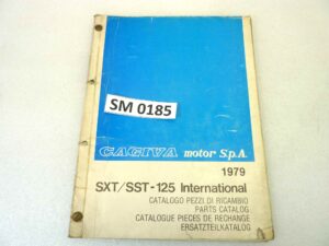 Catalogo parti ricambio Cagiva AMF SXT SST 125 International 1979 ricambi ORIGINALE eng ita fra ger Parts Catalog dim 29,5 x 21 cm