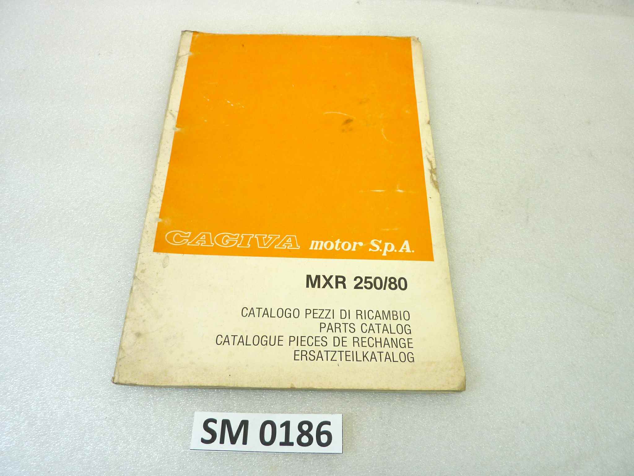 Catalogo parti ricambio Cagiva AMF MXR250 80 ricambi ORIGINALE eng fra ita ger Parts Catalog dim 29,5 x 21 cm