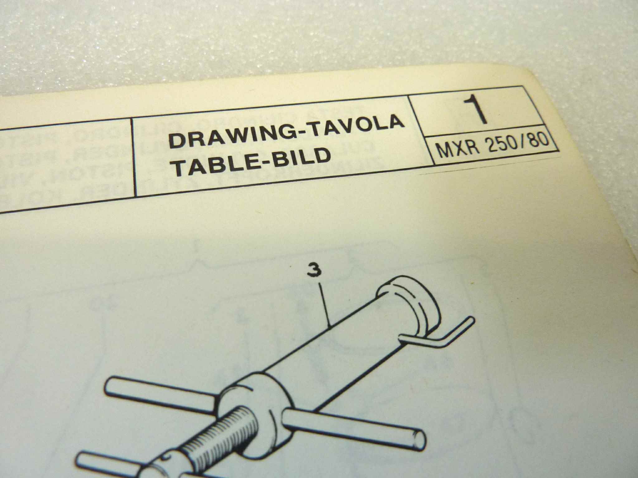 Catalogo parti ricambio Cagiva AMF MXR250 80 ricambi ORIGINALE eng fra ita ger Parts Catalog dim 29,5 x 21 cm - immagine 4
