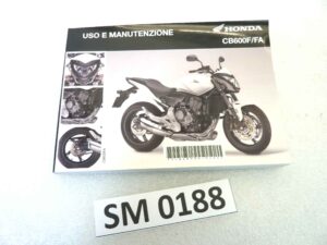 Libretto uso e manutenzione Honda CB600F FA manuale utente ORIGINALE ita dim 10,5 x 15 cm