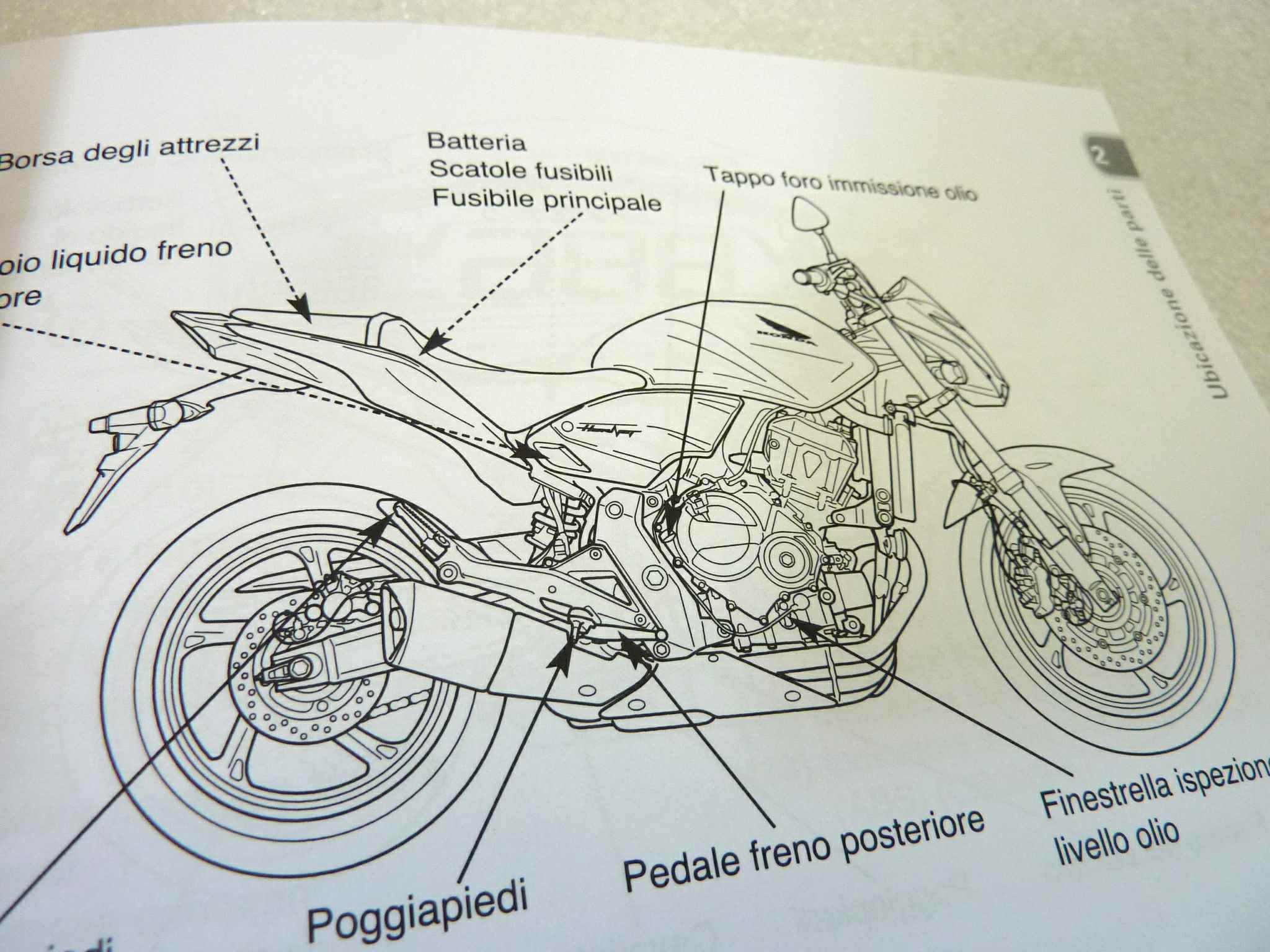 Libretto uso e manutenzione Honda CB600F FA manuale utente ORIGINALE ita dim 10,5 x 15 cm - immagine 5