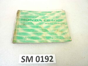 Libretto uso e manutenzione Honda CB400F manuale utente B ORIGINALE ita fra eng ger dim 10,5 x 15 cm