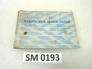 Libretto uso e manutenzione Honda CB500 550 manuale utente ORIGINALE eng fra ger esp dim 10,5 x 15 cm