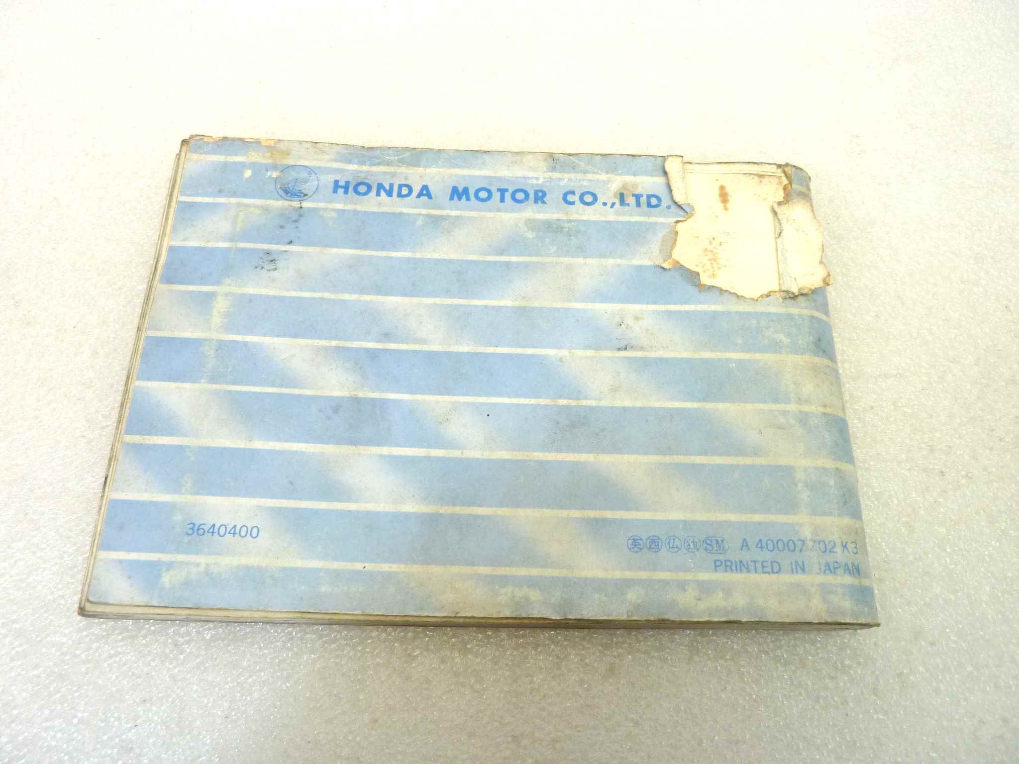 Libretto uso e manutenzione Honda CB500 550 manuale utente ORIGINALE eng fra ger esp dim 10,5 x 15 cm - immagine 2