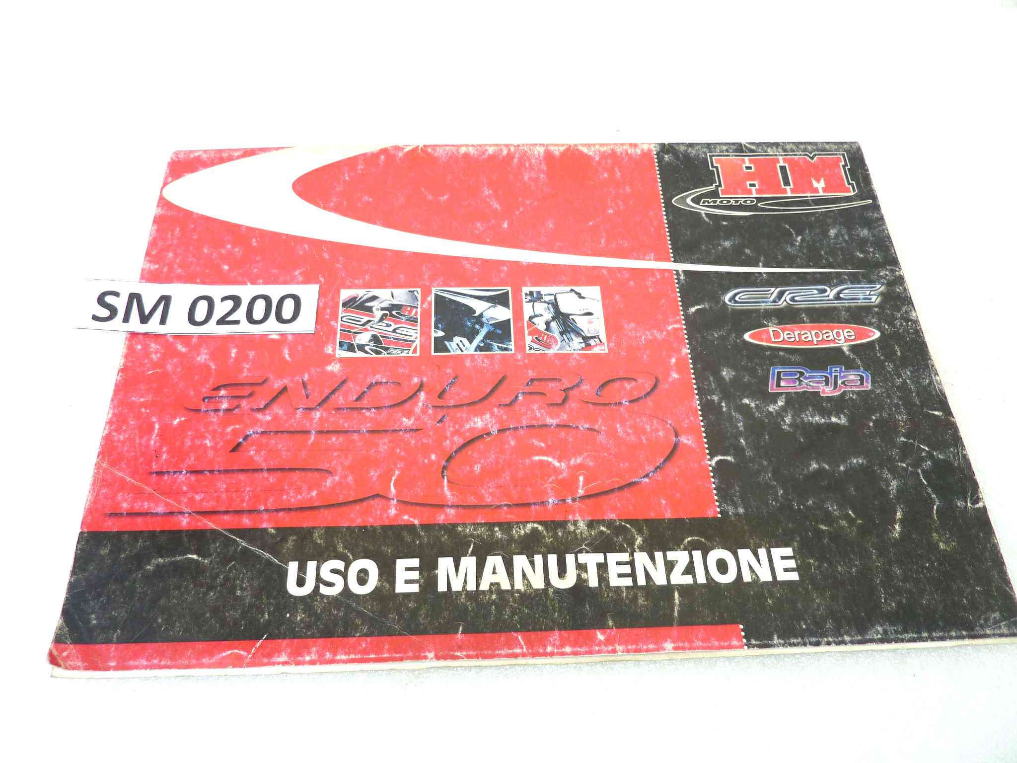 Libretto uso e manutenzione Honda CRE Baja Derapage manuale utente ORIGINALE ita dim 21 x 30 cm