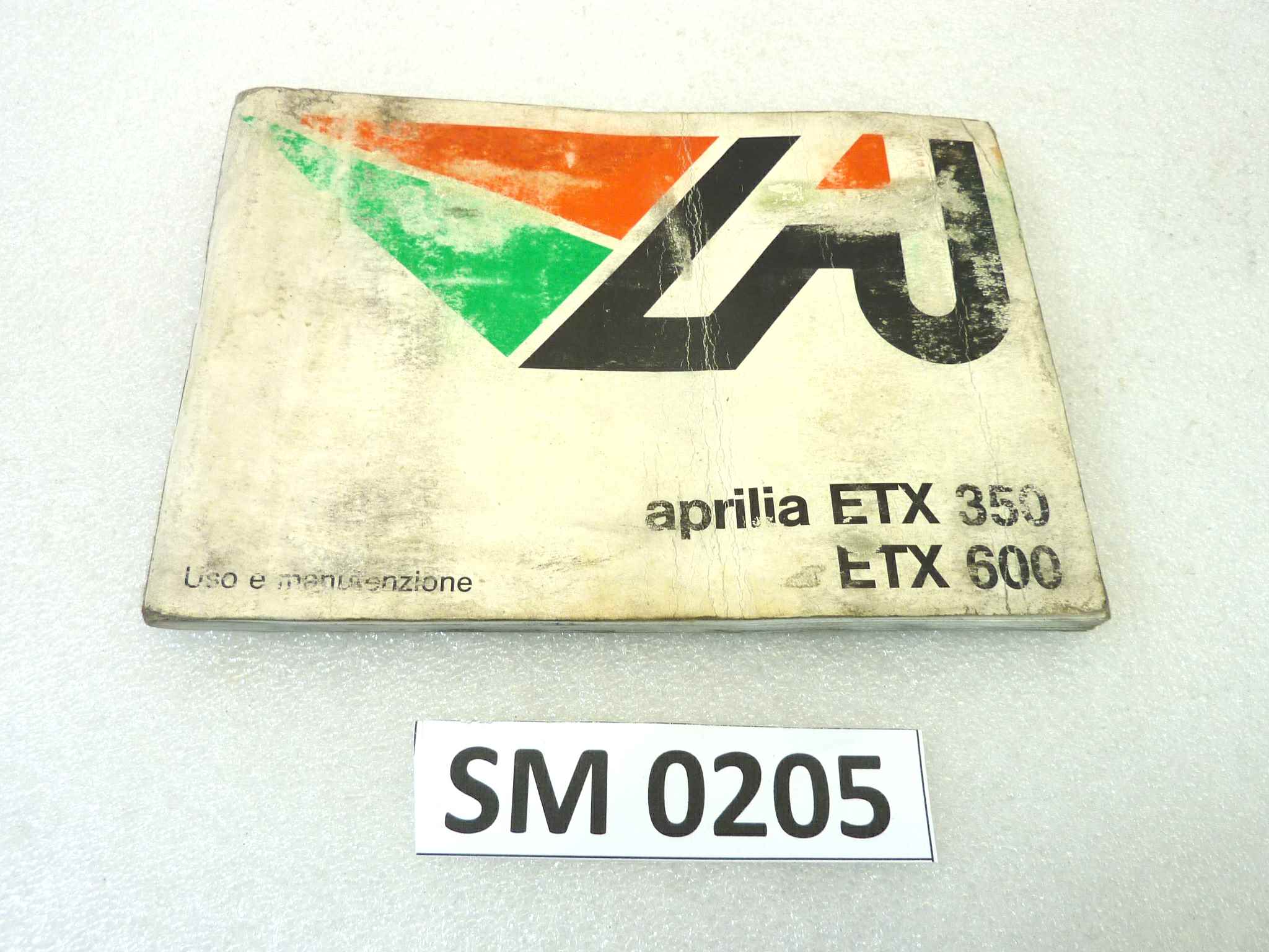 Libretto uso e manutenzione Aprilia ETX 350 600 manuale utente ORIGINALE ita dim dim 12 x 17