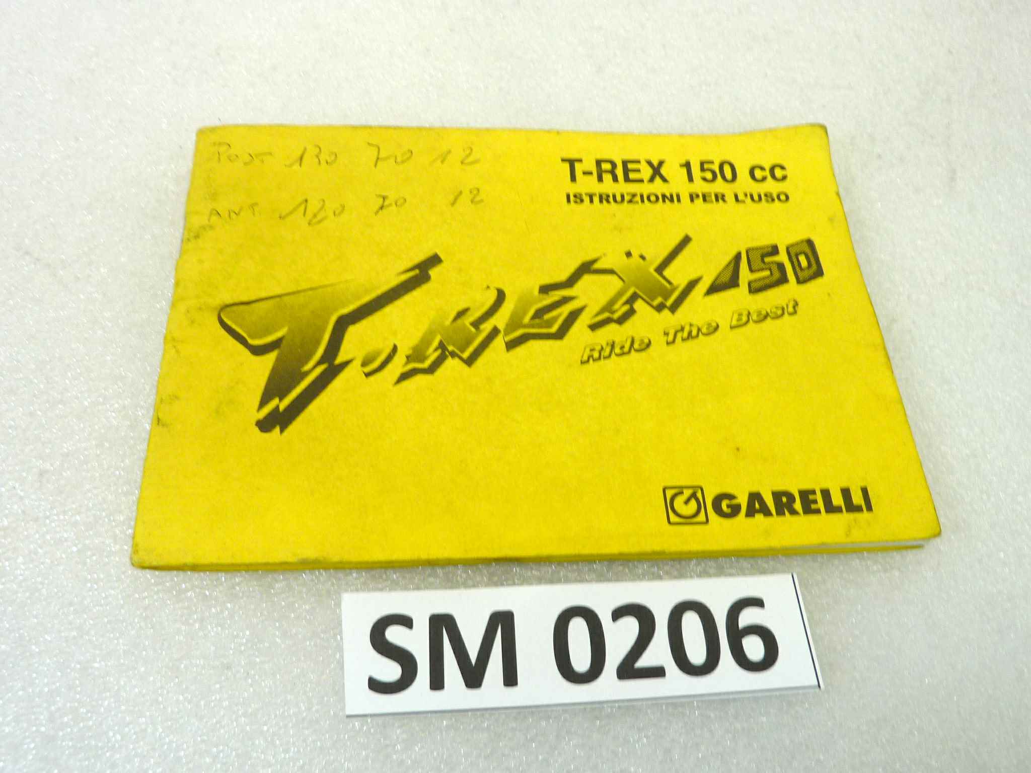 Libretto uso e manutenzione Garelli T-REX 150 manuale utente ORIGINALE ita dim 10 x 15 cm