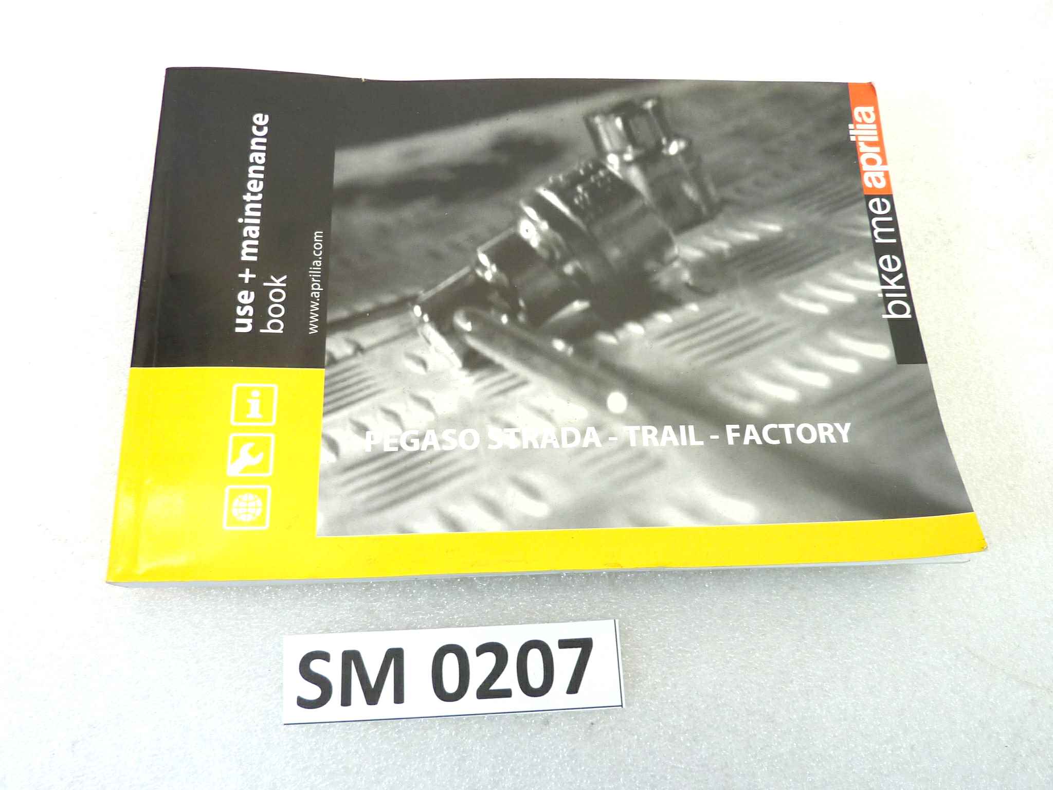 Libretto uso e manutenzione Aprilia Pegaso Strada Trail Factory manuale utente ORIGINALE ita ger fra esp dim 21 x 15 cm