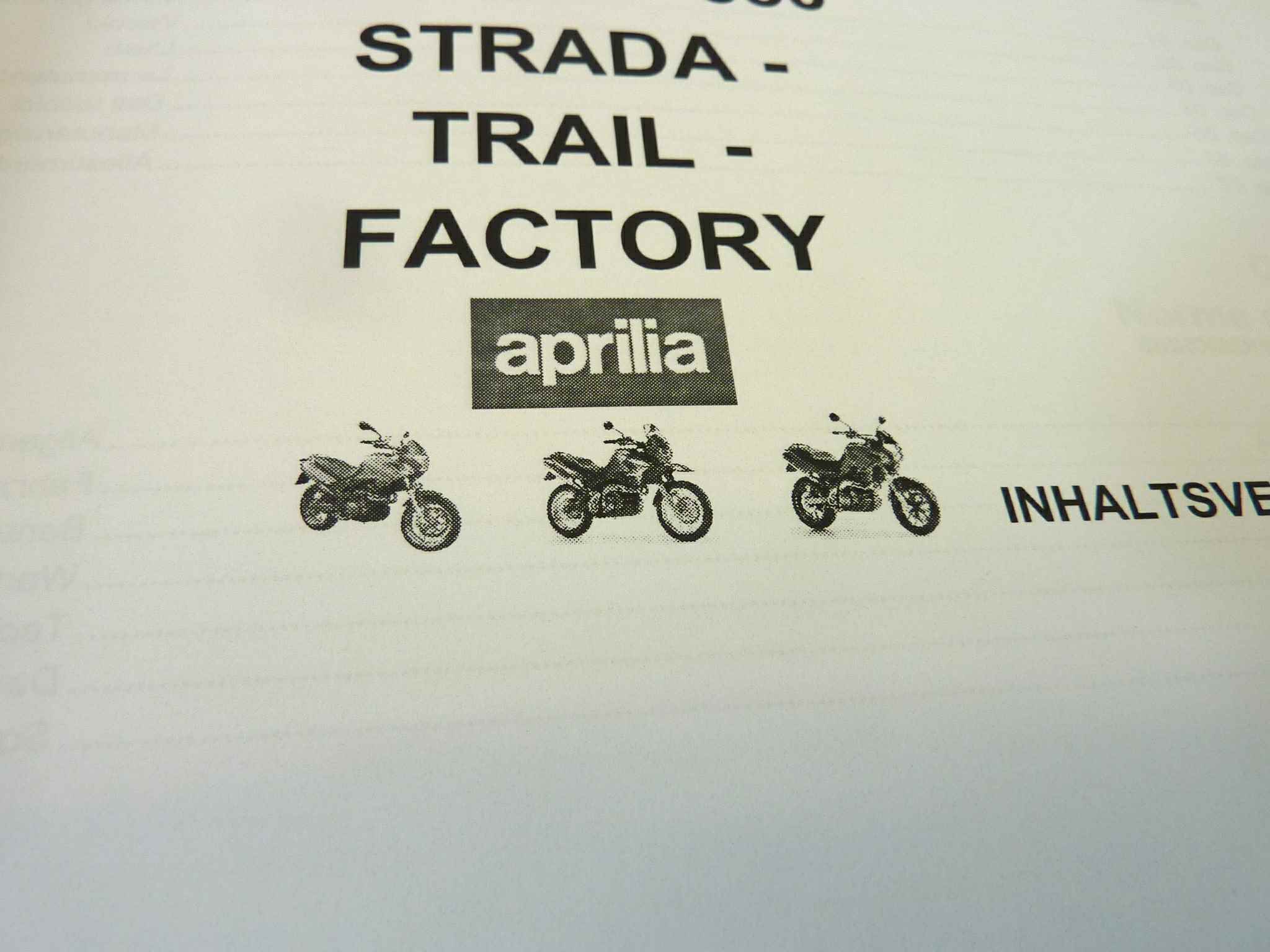 Libretto uso e manutenzione Aprilia Pegaso Strada Trail Factory manuale utente ORIGINALE ita ger fra esp dim 21 x 15 cm - immagine 5