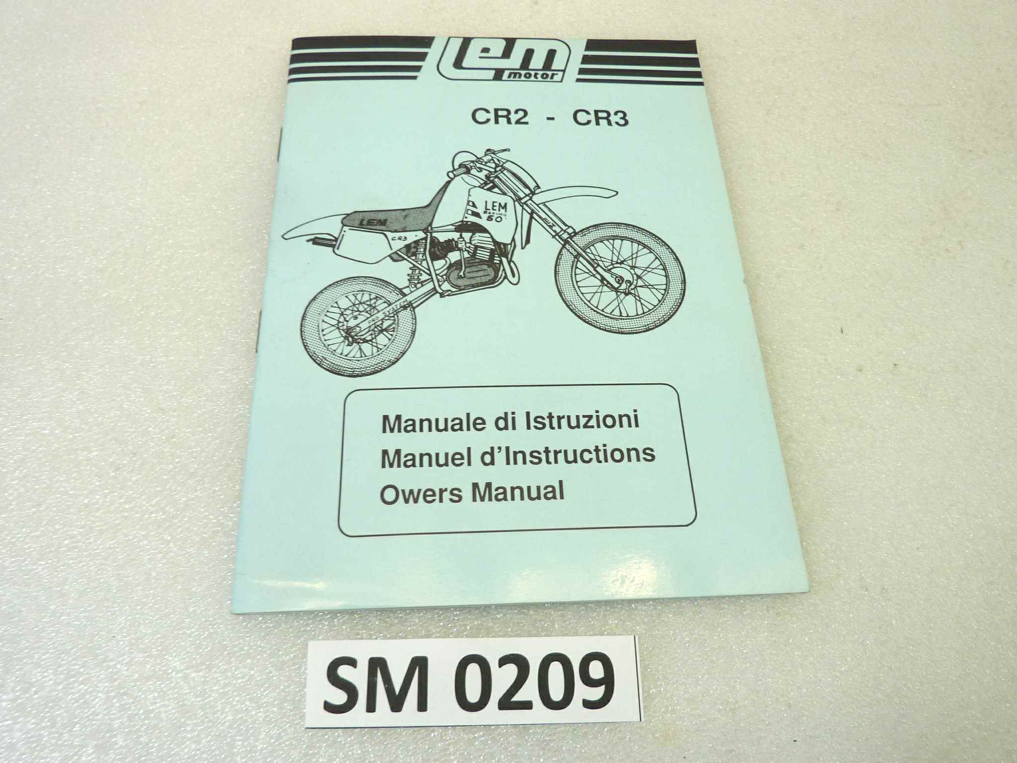 Libretto uso e manutenzione LEM CR2 CR3 manuale utente ORIGINALE ita fra eng dim 21 x 15 cm