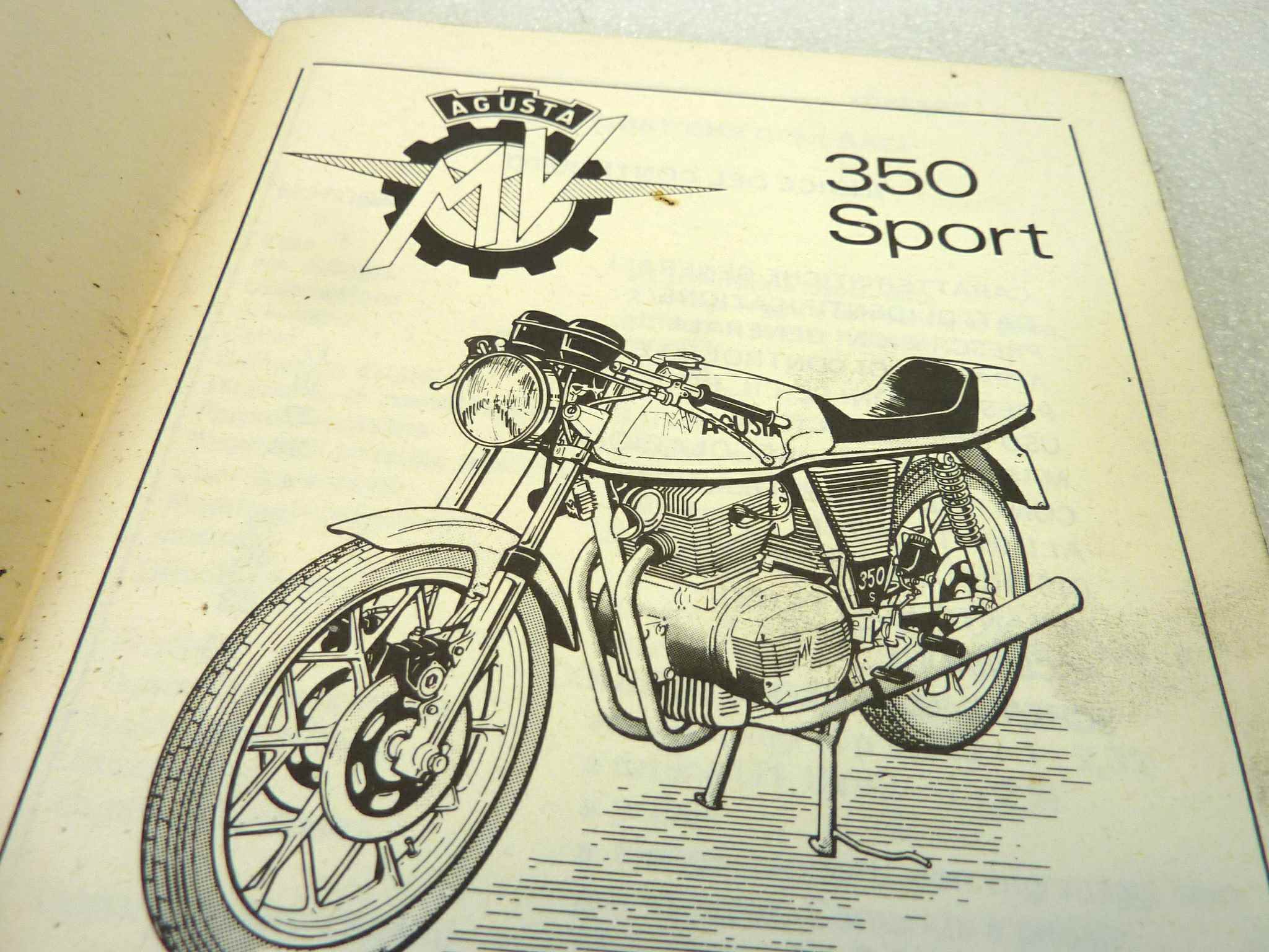Libretto uso e manutenzione MV Agusta 350 Sport manuale utente ORIGINALE ita dim 16,5 12 cm - immagine 4