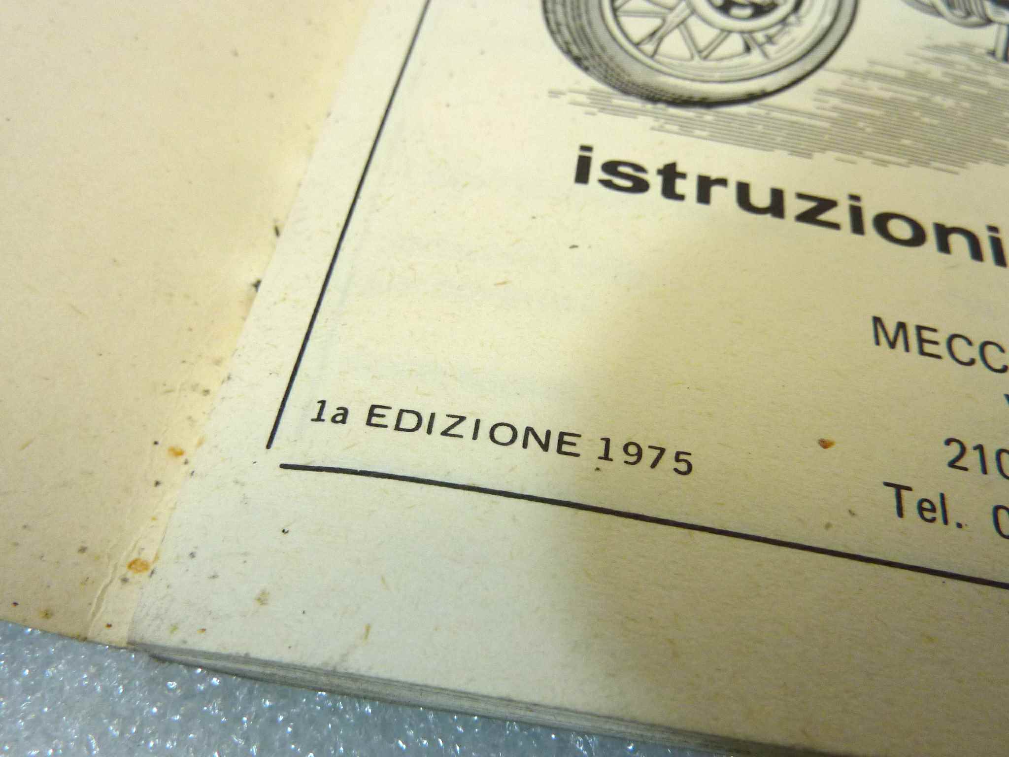 Libretto uso e manutenzione MV Agusta 350 Sport manuale utente ORIGINALE ita dim 16,5 12 cm - immagine 5