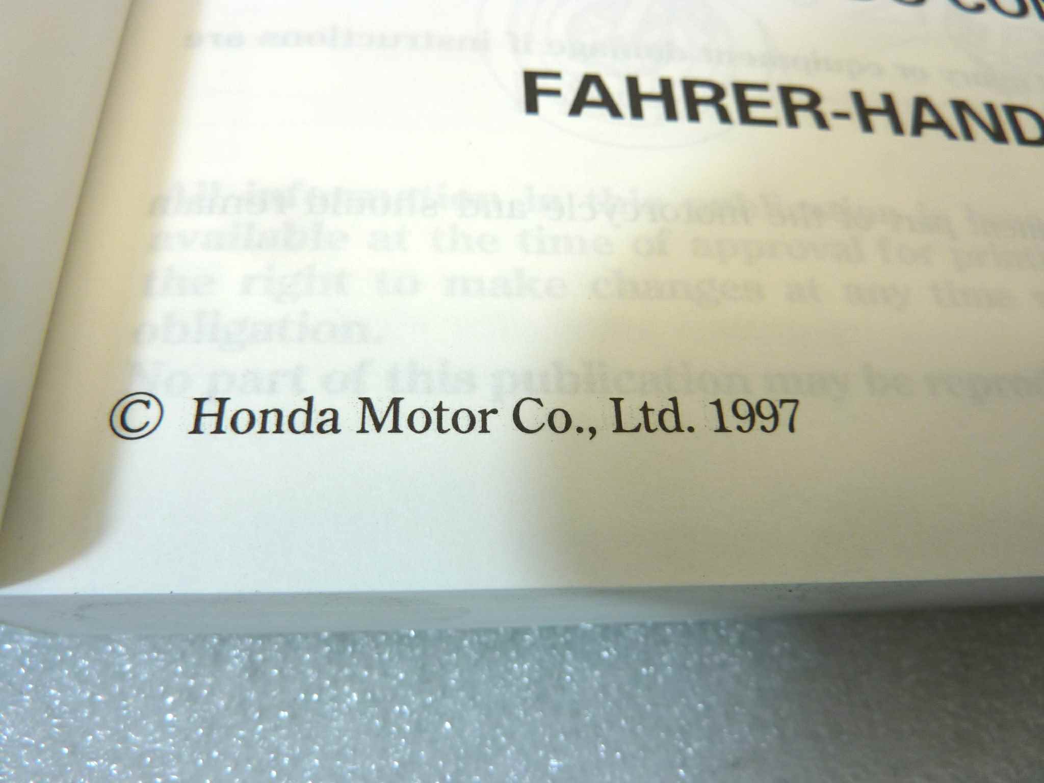 Libretto uso e manutenzione Honda VFR800 FI manuale utente ORIGINALE eng fra ger dim 10,5 x 15 cm - immagine 5