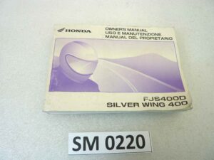 Libretto uso e manutenzione Honda FJS400D Silver Wing manuale utente ORIGINALE ita eng esp