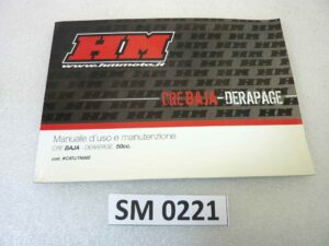 Libretto uso e manutenzione Honda CRE 50 Baja Derapage manuale utente ORIGINALE ita