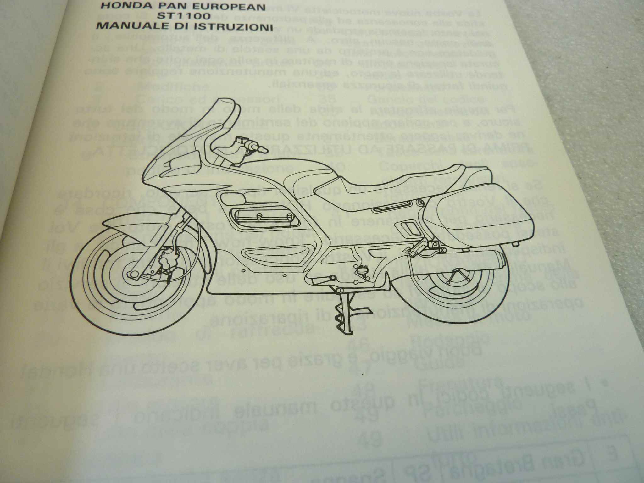 Libretto uso e manutenzione Honda Pan European manuale utente ORIGINALE ita - immagine 5