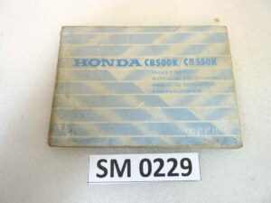 Libretto uso e manutenzione Honda CB500 550 K manuale utente ORIGINALE eng fra ger