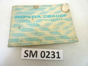 Libretto uso e manutenzione Honda CB400F manuale utente ORIGINALE ita eng fra ger