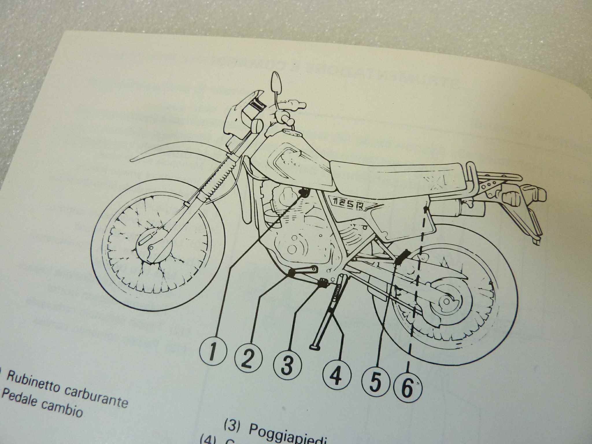 Libretto uso e manutenzione Honda XL125R manuale utente ORIGINALE ita - immagine 4