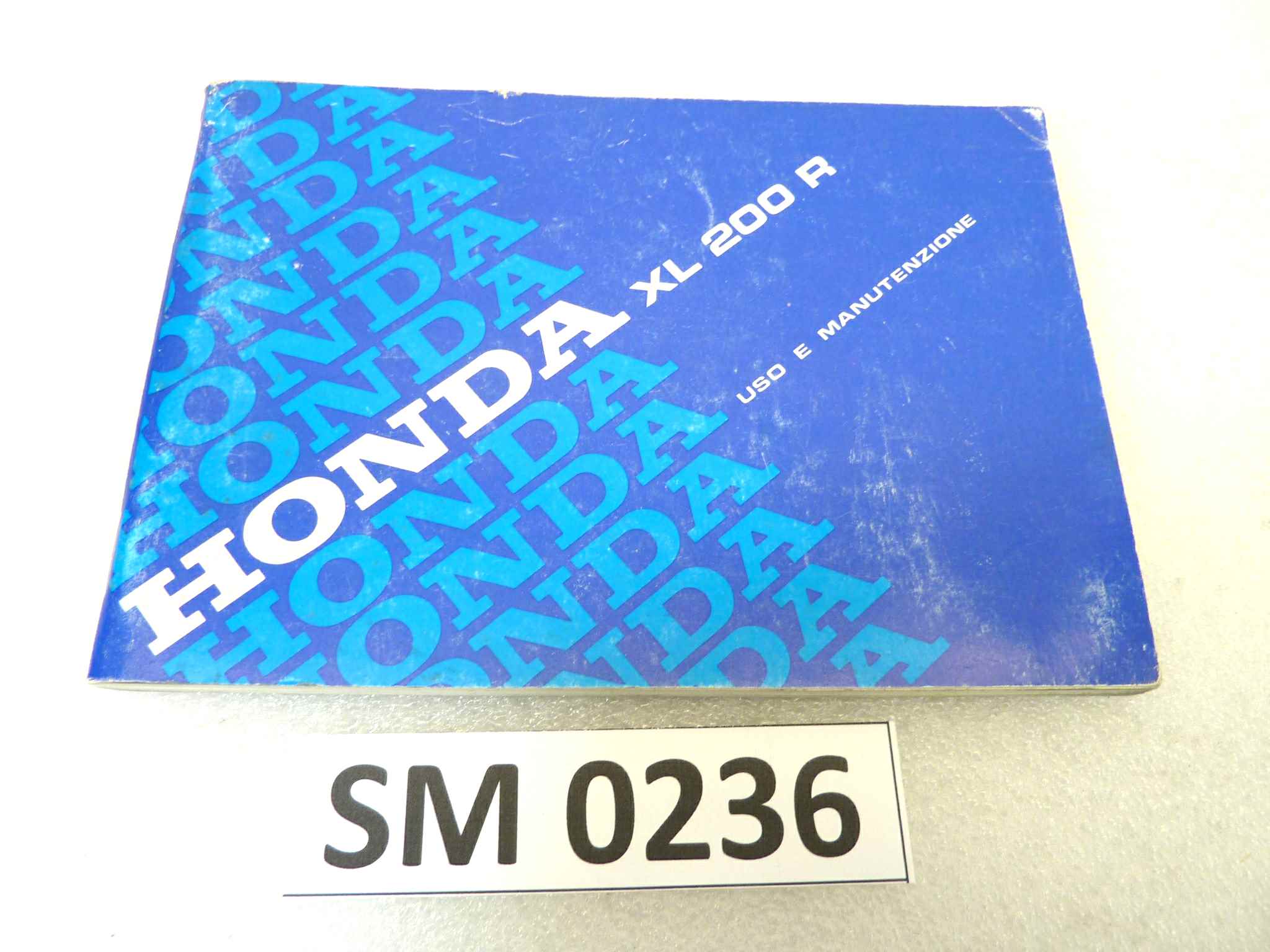 Libretto uso e manutenzione Honda XL200R manuale utente ORIGINALE ita