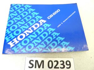 Libretto uso e manutenzione Honda CB650 manuale utente ORIGINALE ita