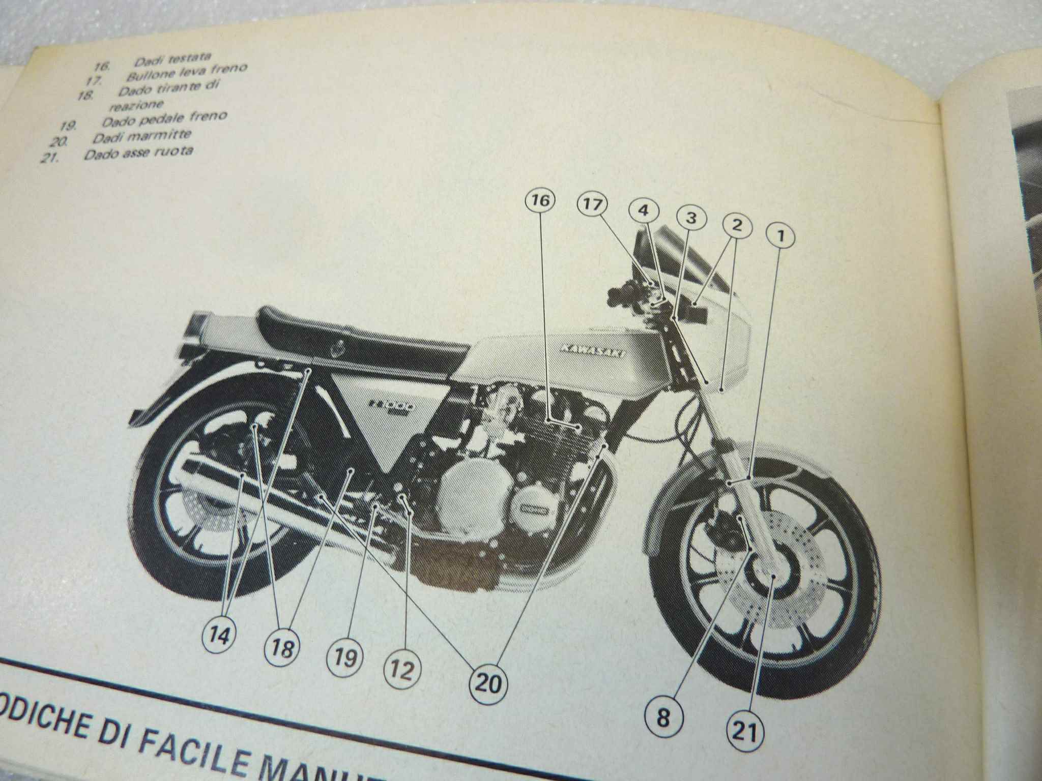 Libretto uso e manutenzione Kawasaki Z1 R manuale utente ORIGINALE ita - immagine 4