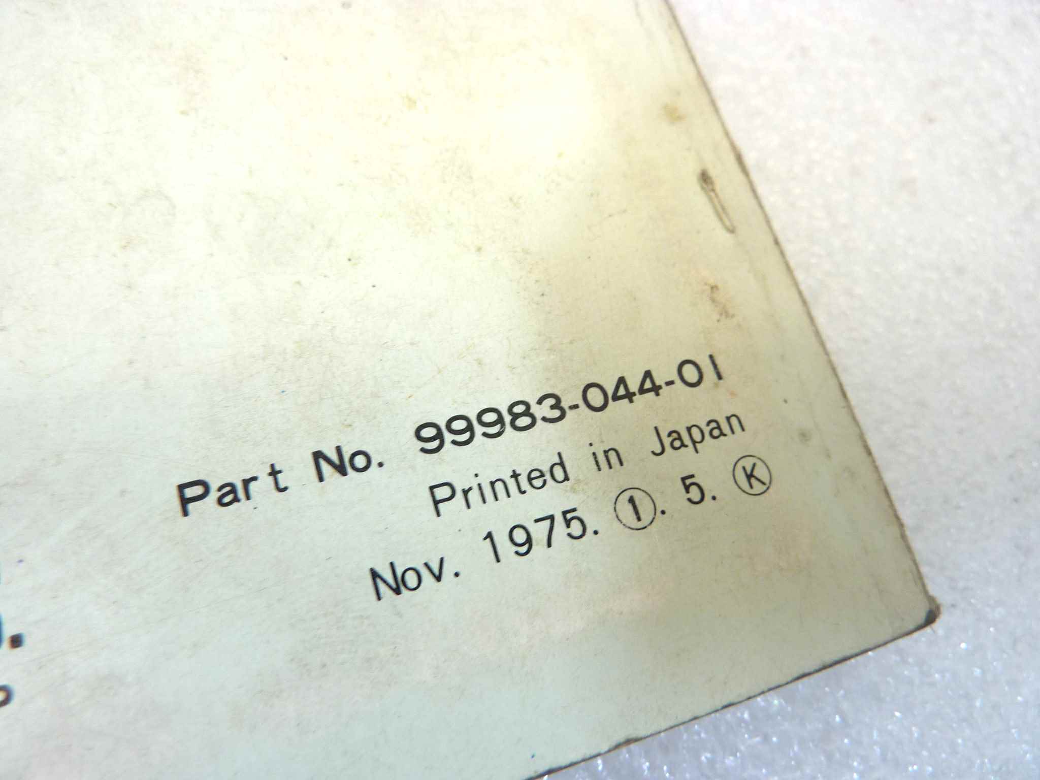 Libretto uso e manutenzione Kawasaki Z750 B1 manuale utente ORIGINALE eng - immagine 3