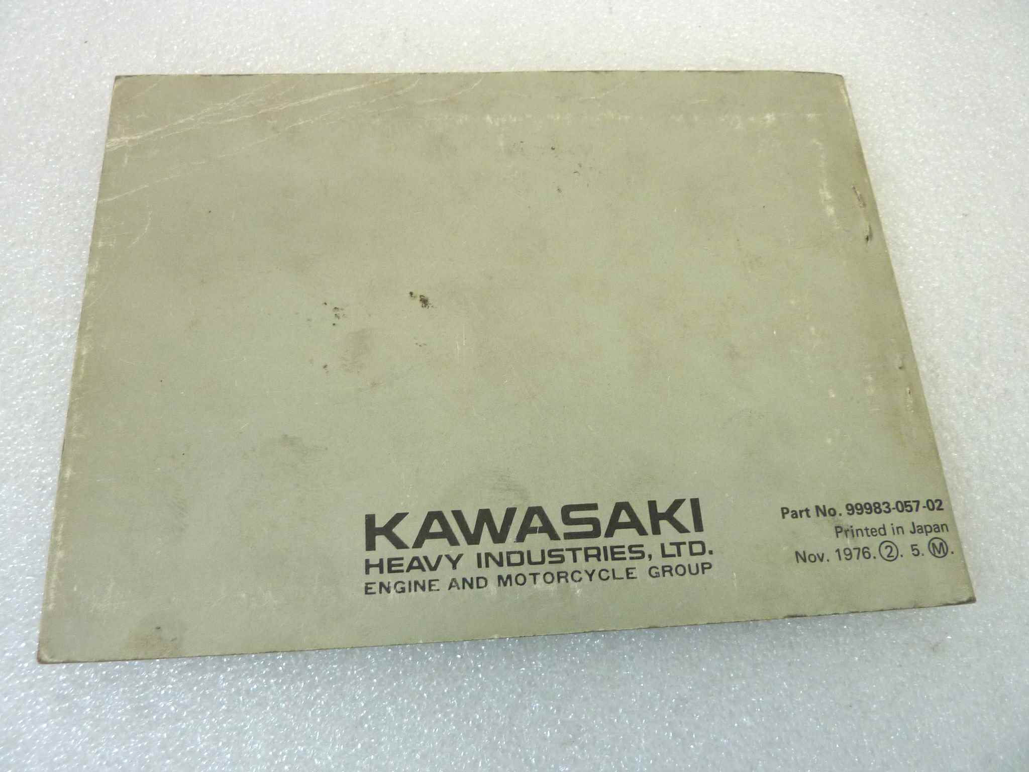 Libretto uso e manutenzione Kawasaki Z1000 A1 manuale utente ORIGINALE eng - immagine 2