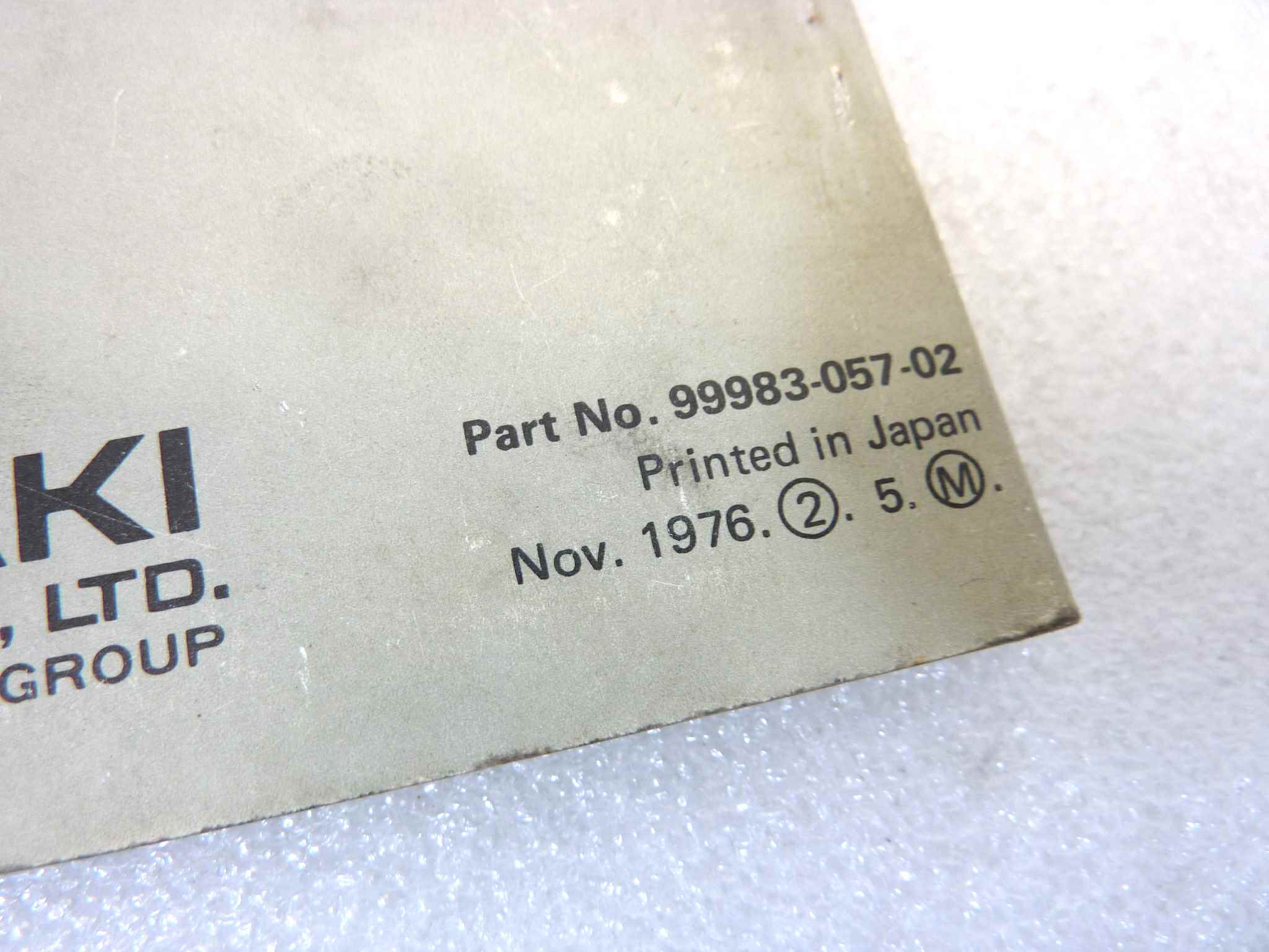 Libretto uso e manutenzione Kawasaki Z1000 A1 manuale utente ORIGINALE eng - immagine 3
