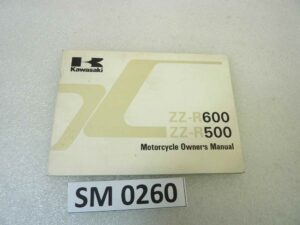 Libretto uso e manutenzione Kawasaki ZZR 500 600 manuale utente ORIGINALE eng
