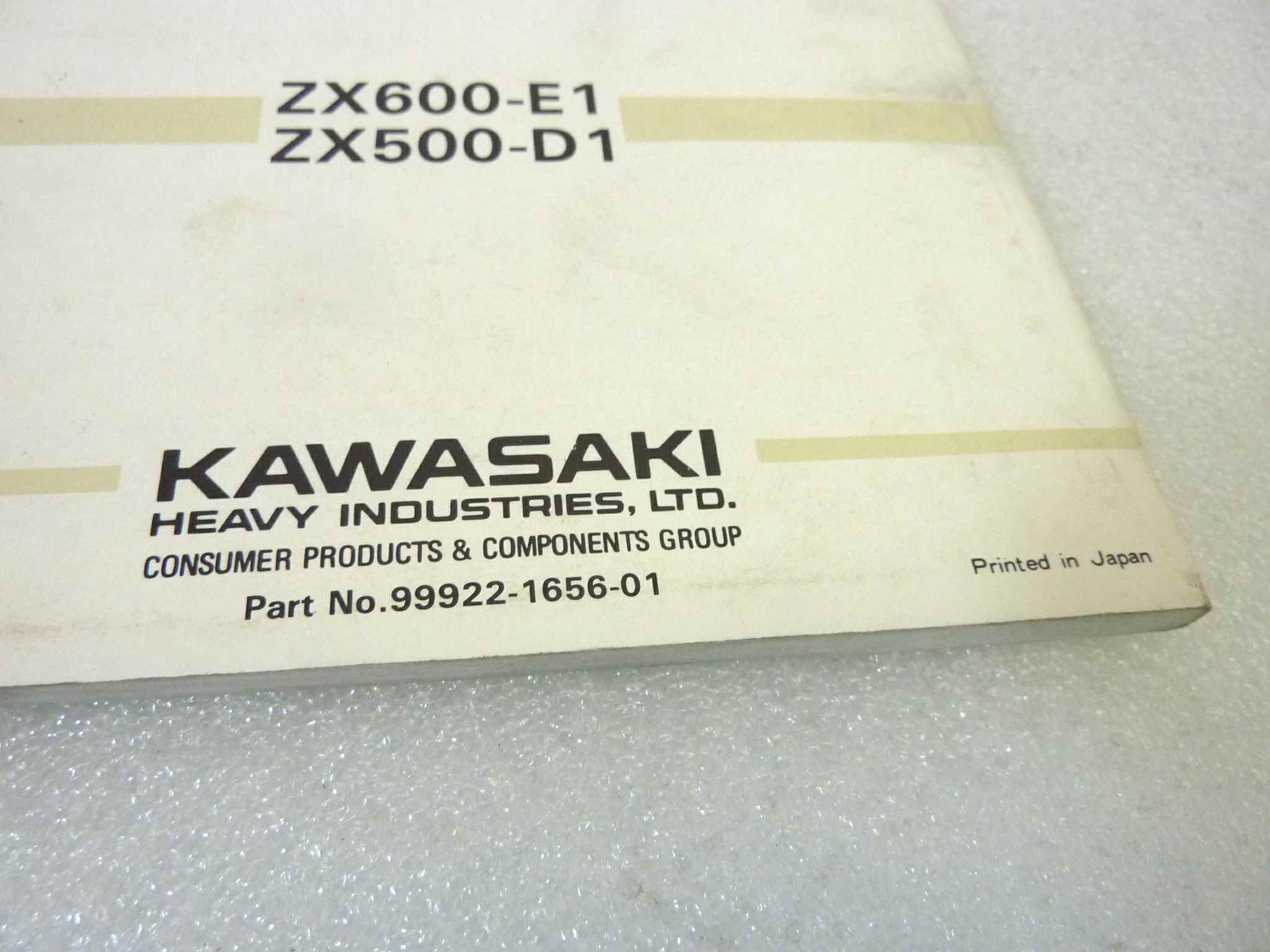 Libretto uso e manutenzione Kawasaki ZZR 500 600 manuale utente ORIGINALE eng - immagine 3