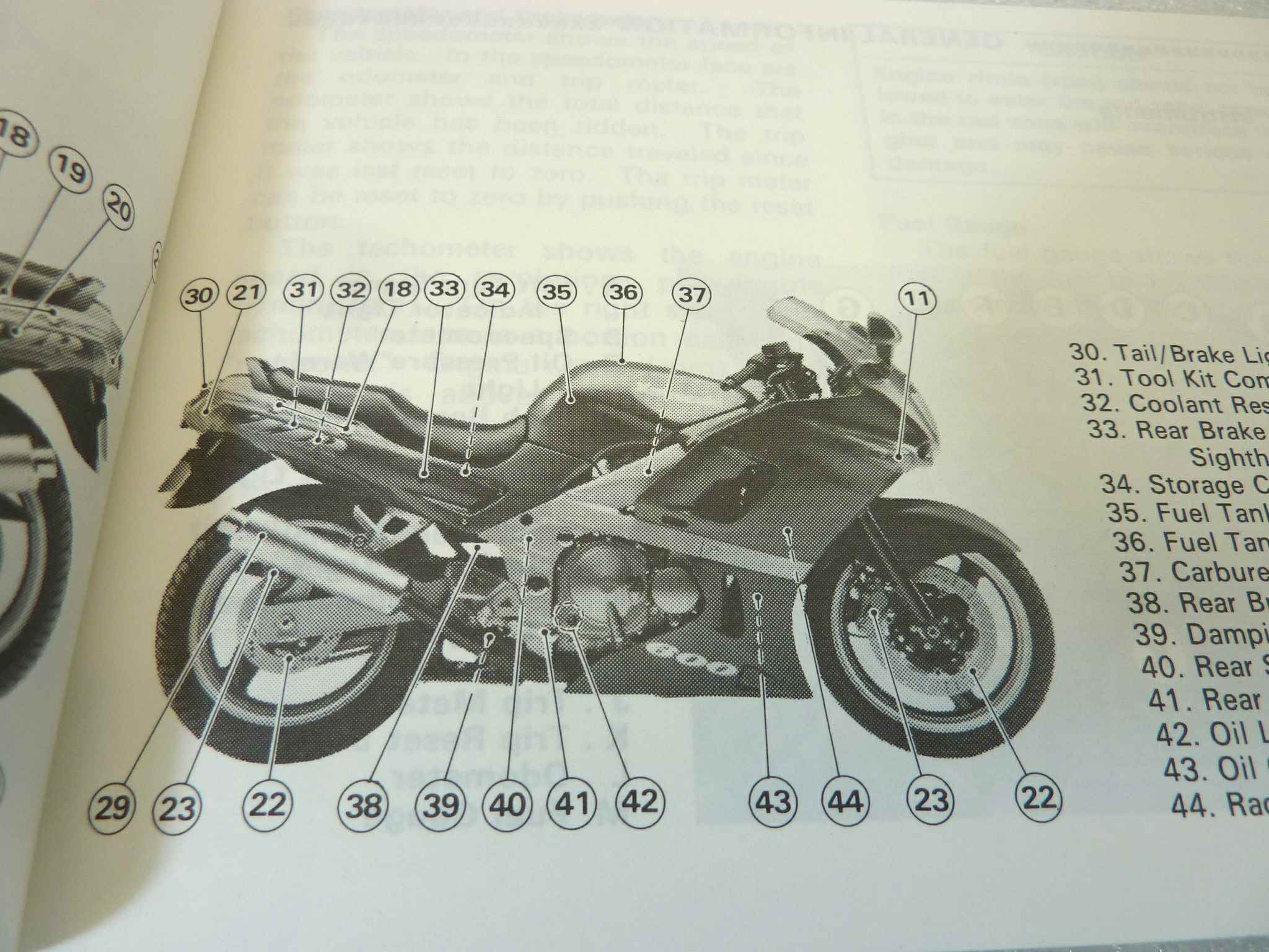 Libretto uso e manutenzione Kawasaki ZZR 500 600 manuale utente ORIGINALE eng - immagine 5