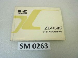 Libretto uso e manutenzione Kawasaki ZZ R600 manuale utente ORIGINALE ita