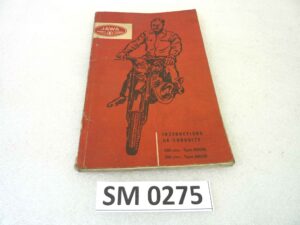 Libretto uso e manutenzione Jawa 250 350 Type 559 360 manuale utente ORIGINALE fra