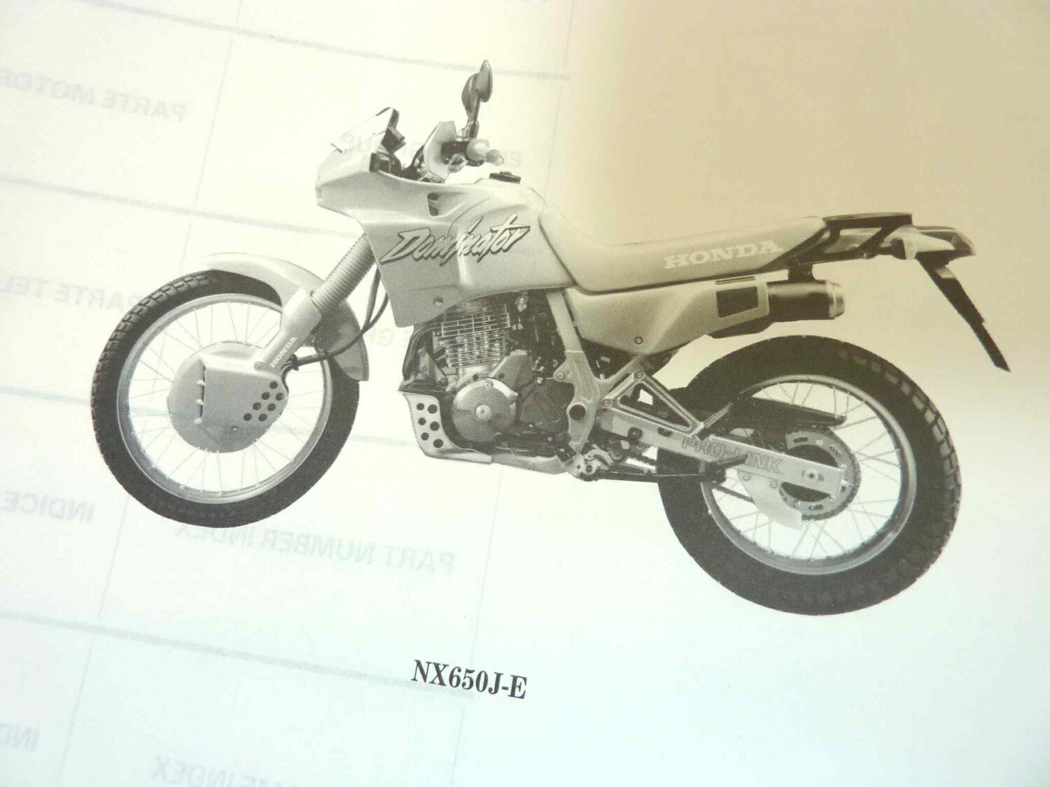 Catalogo parti ricambio Honda NX500 650 J ricambi ORIGINALE ita eng Parts Catalog dim 21,5 x 28 cm - immagine 6