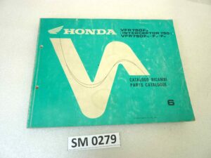 Catalogo parti ricambio Honda VFR750F Interceptor 6 ricambi ORIGINALE ita eng Parts Catalog dim 21,5 x 28 cm