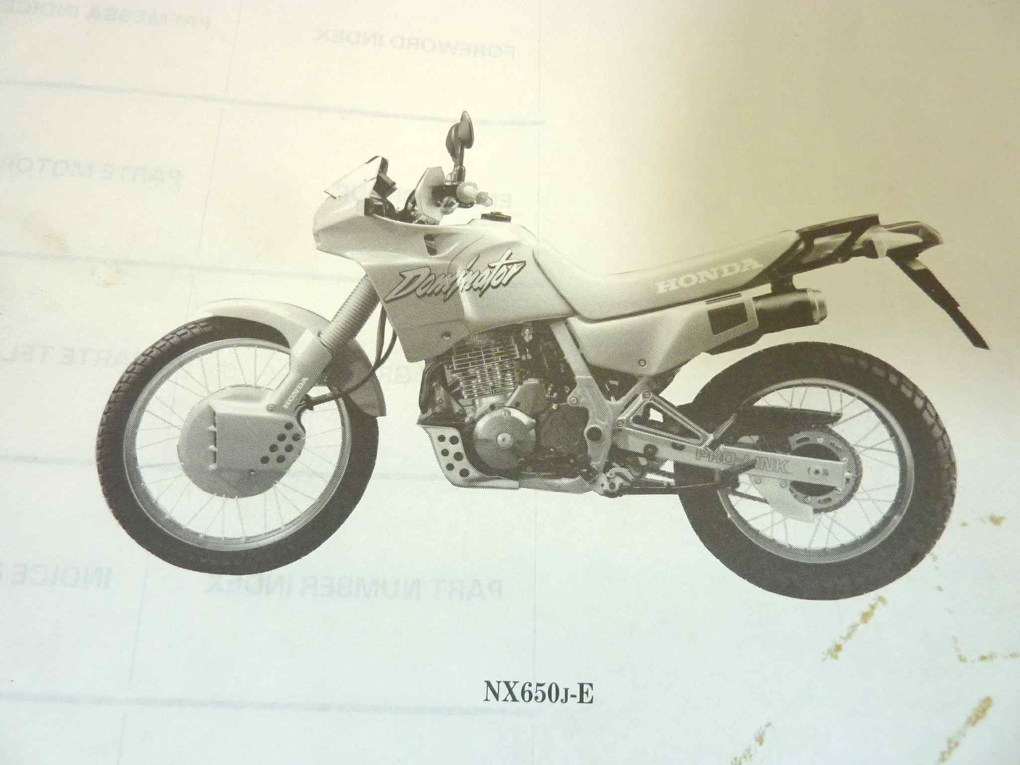 Catalogo parti ricambio Honda NX500 650 J K ricambi ORIGINALE ita eng Parts Catalog dim 21,5 x 28 cm - immagine 8