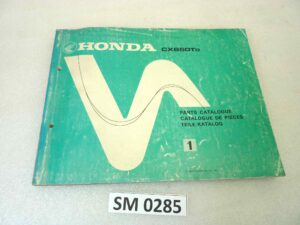Catalogo parti ricambio Honda CX650T ricambi ORIGINALE eng fra ger Parts Catalog dim 21,5 x 28 cm