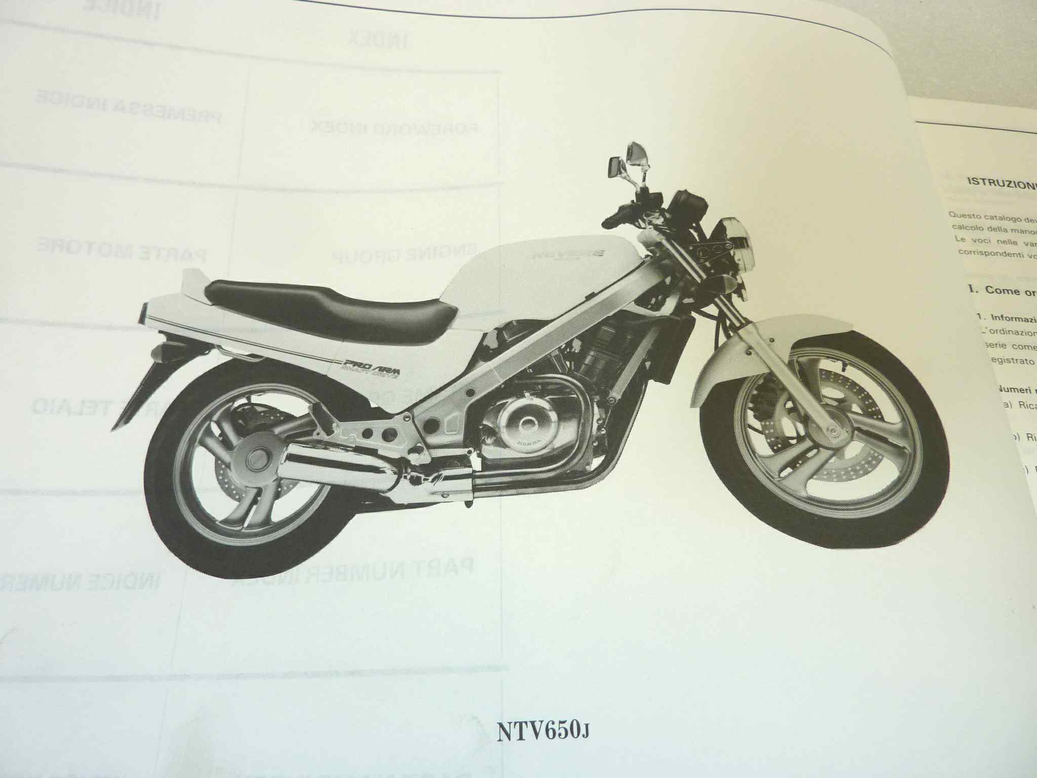 Catalogo parti ricambio Honda NTV600 650 J ricambi ORIGINALE ita eng Parts Catalog dim 21,5 x 28 cm - immagine 6