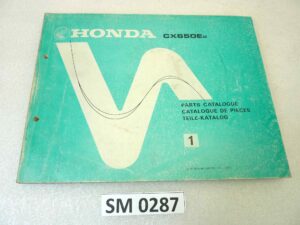 Catalogo parti ricambio Honda CX650E ricambi ORIGINALE eng fra ger Parts Catalog dim 21,5 x 28 cm
